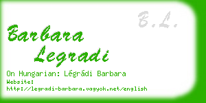 barbara legradi business card