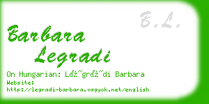 barbara legradi business card